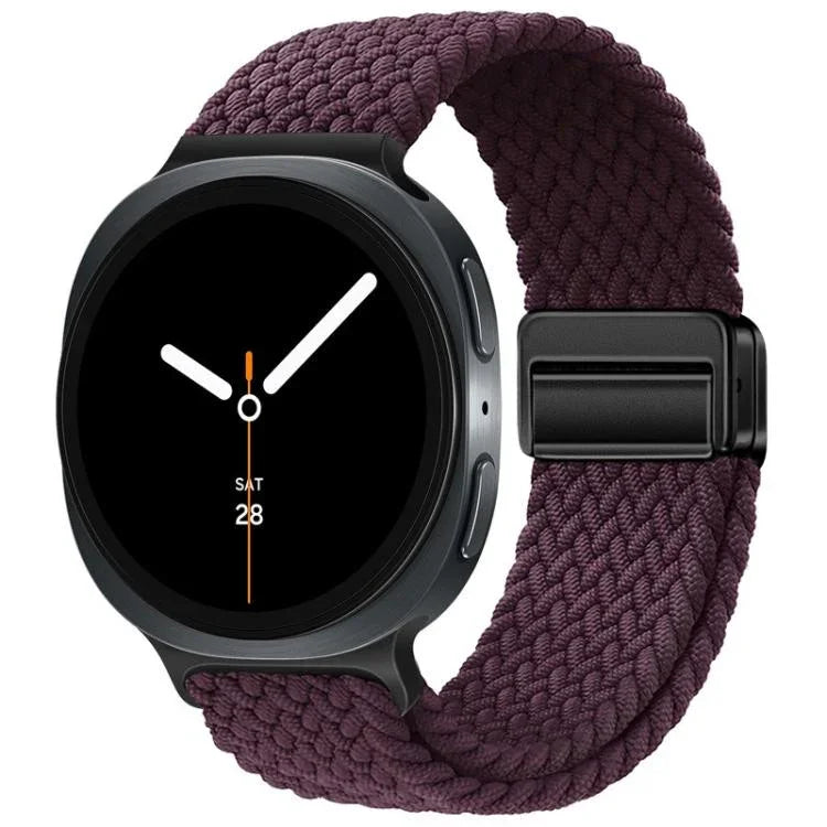 Bracelet de montre en nylon tressé à boucle magnétique, pour Samsung Galaxy Watch8 / Watch8 Classic