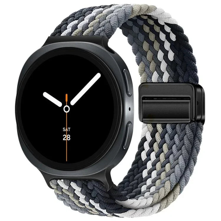 Bracelet de montre en nylon tressé à boucle magnétique, pour Samsung Galaxy Watch8 / Watch8 Classic