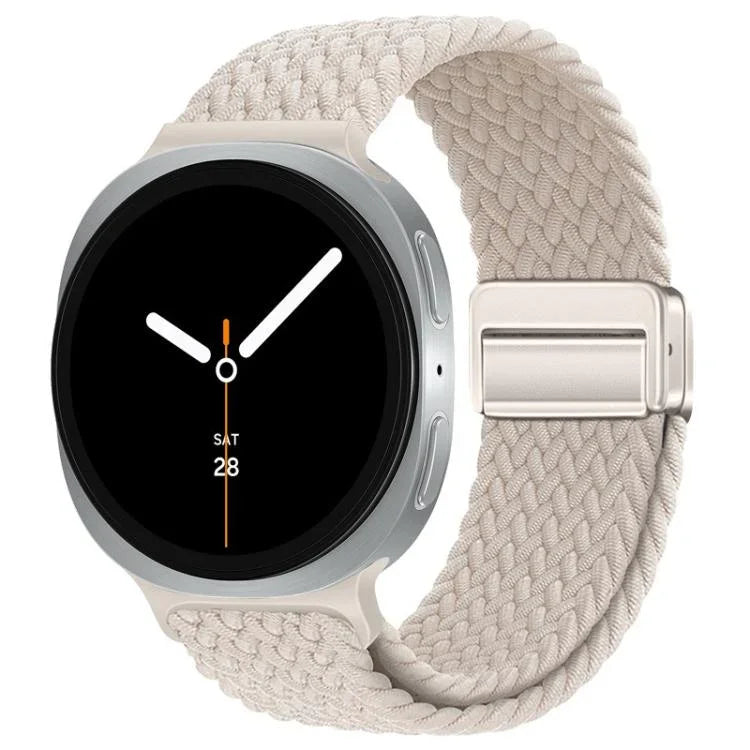 Bracelet de montre en nylon tressé à boucle magnétique, pour Samsung Galaxy Watch8 / Watch8 Classic