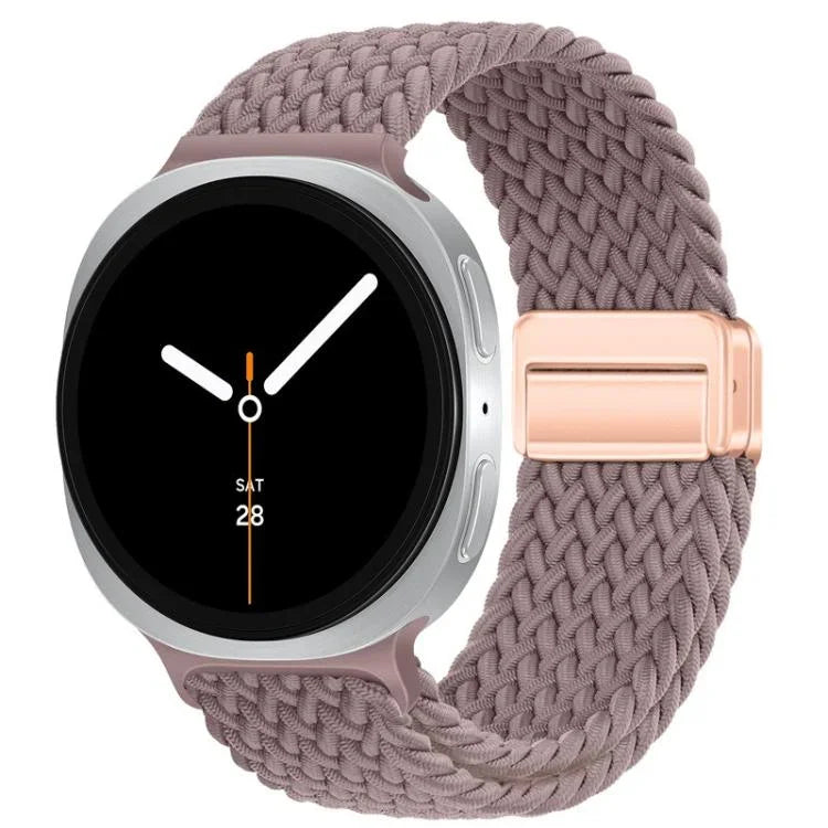 Bracelet de montre en nylon tressé à boucle magnétique, pour Samsung Galaxy Watch8 / Watch8 Classic