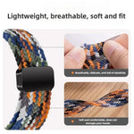 Bracelet de montre en nylon tressé à boucle magnétique, pour Samsung Galaxy Watch8 / Watch8 Classic