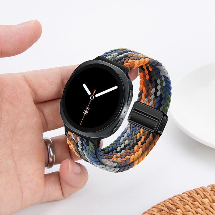 Bracelet de montre en nylon tressé à boucle magnétique, pour Samsung Galaxy Watch8 / Watch8 Classic