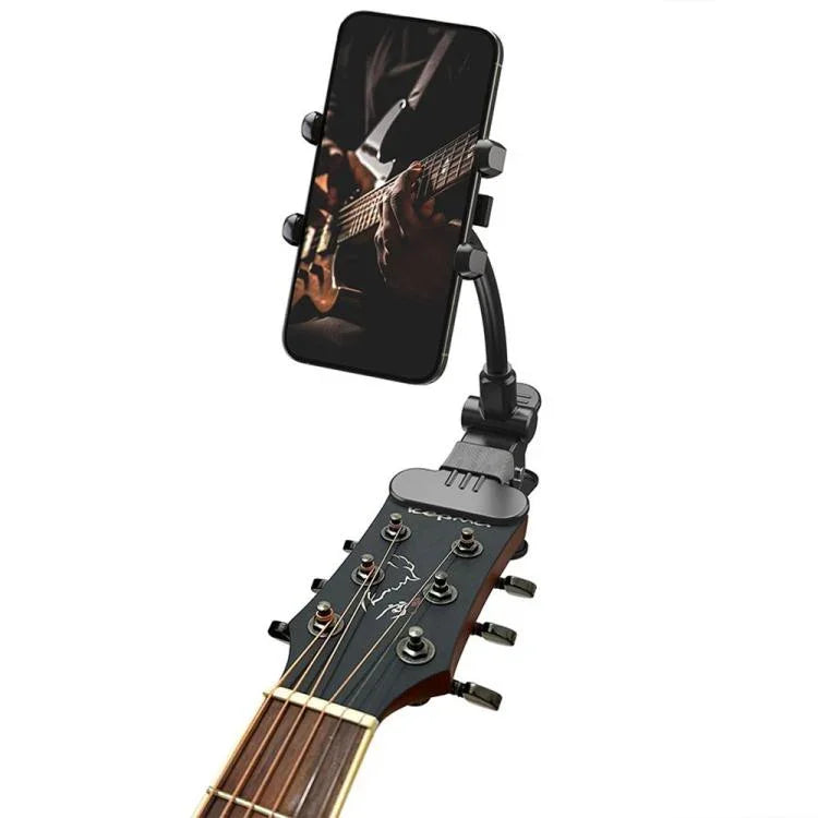 Support universel pour téléphone pour guitare électrique, basse, ukulélé, piano, enseignement en direct, X040