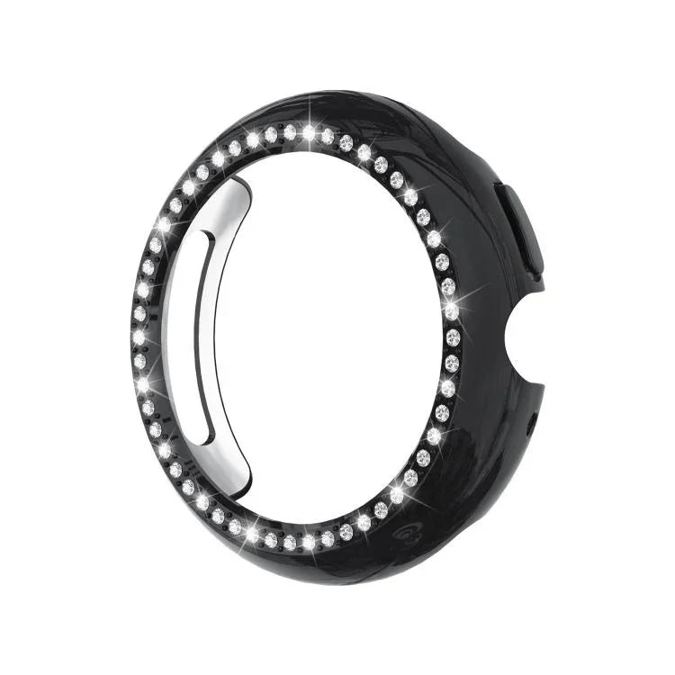 Coque de protection pour montre PC creuse en diamant à une rangée, pour Google Pixel Watch 4 45 mm, pour Google Pixel Watch 4 41 mm