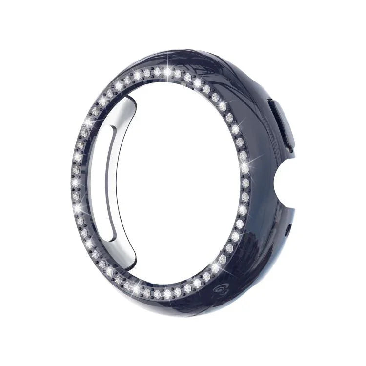 Coque de protection pour montre PC creuse en diamant à une rangée, pour Google Pixel Watch 4 45 mm, pour Google Pixel Watch 4 41 mm