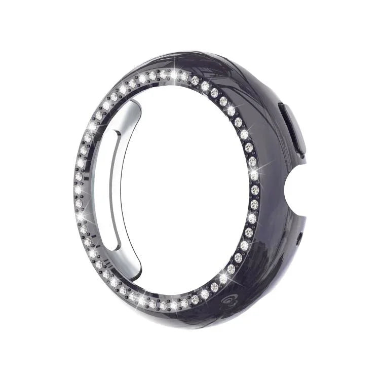 Coque de protection pour montre PC creuse en diamant à une rangée, pour Google Pixel Watch 4 45 mm, pour Google Pixel Watch 4 41 mm