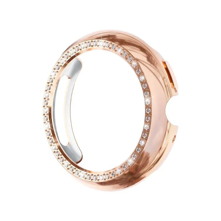 Coque de protection pour montre PC creuse en diamant à une rangée, pour Google Pixel Watch 4 45 mm, pour Google Pixel Watch 4 41 mm