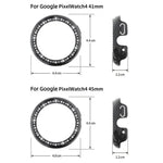 Coque de protection pour montre PC creuse en diamant à une rangée, pour Google Pixel Watch 4 45 mm, pour Google Pixel Watch 4 41 mm