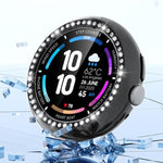 Coque de protection pour montre PC creuse en diamant à une rangée, pour Google Pixel Watch 4 45 mm, pour Google Pixel Watch 4 41 mm