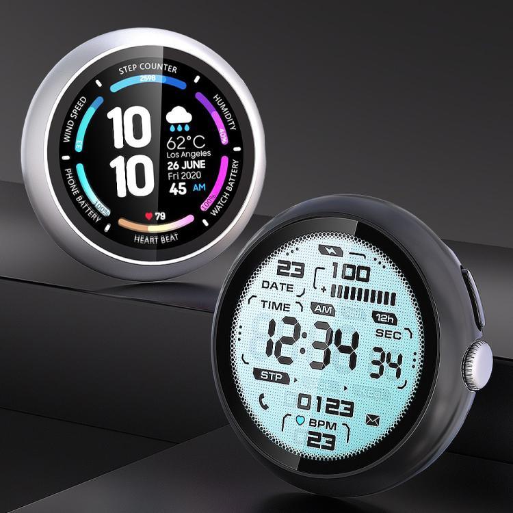Film Trempé Intégré Coque de Protection pour PC, Pour Google Pixel Watch4 45mm, Pour Google Pixel Watch4 41mm
