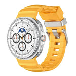 Bracelet de montre en silicone à boucle argentée, Pour Samsung Galaxy Watch8 / Watch8 Classic