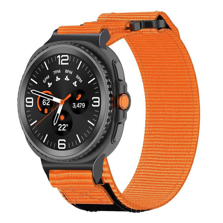 Bracelet de montre en nylon à deux sections auto-agrippant, pour Samsung Galaxy Watch8 / Watch8 Classic