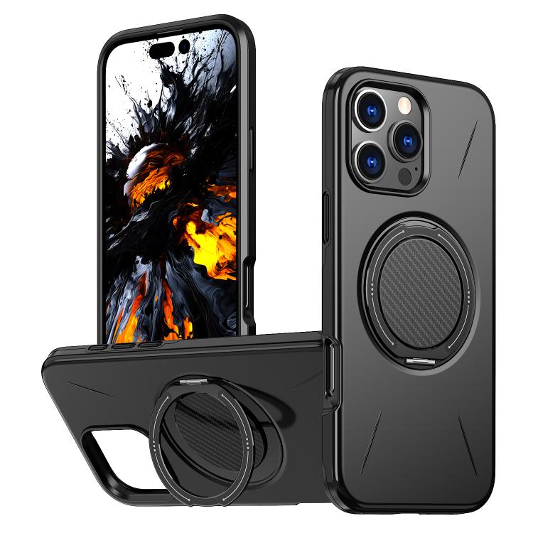 Kalebol Magnetic MagSafe Rotation Holder PC Phone Case, For iPhone 16 Plus, For iPhone 16, For iPhone 15 Pro Max, For iPhone 15 Pro, For iPhone 15, For iPhone 14