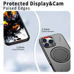 Coque de téléphone PC Kalebol Magnetic MagSafe avec support rotatif, pour iPhone 14 Pro, pour iPhone 14 Pro Max, pour iPhone 13 Pro Max, pour iPhone 13 Pro, pour iPhone 13