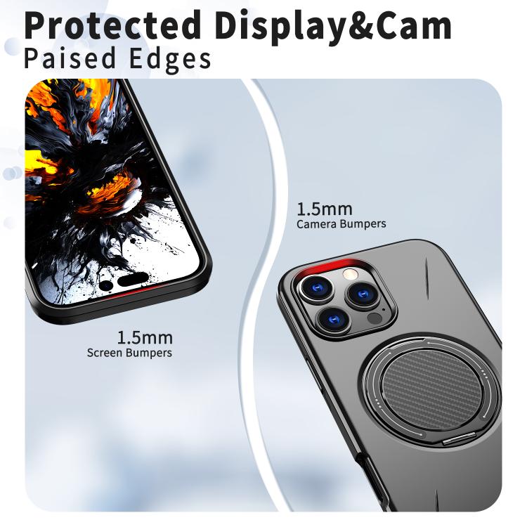 Coque de téléphone PC Kalebol Magnetic MagSafe avec support rotatif, pour iPhone 14 Pro, pour iPhone 14 Pro Max, pour iPhone 13 Pro Max, pour iPhone 13 Pro, pour iPhone 13