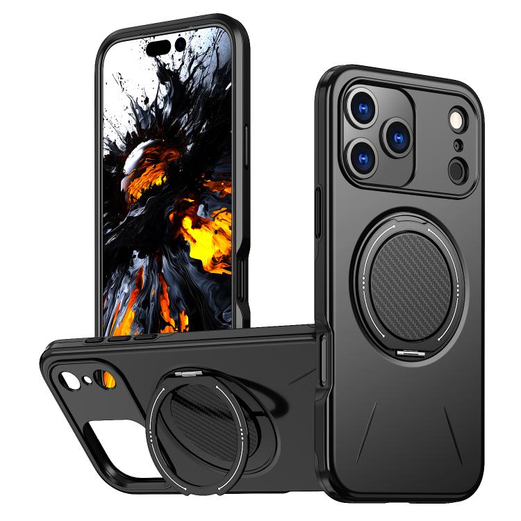 Coque de téléphone PC Kalebol Magnetic MagSafe Rotation Holder, Pour iPhone 17 Pro Max, Pour iPhone 17 Pro, Pour iPhone 17, Pour iPhone Air, Pour iPhone 16 Pro Max, Pour iPhone 16 Pro