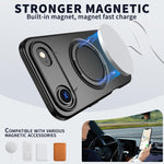 Kalebol Magnetic MagSafe Rotation Holder PC Phone Case, For iPhone Air, For iPhone 16 Pro Max, For iPhone 16 Pro, For iPhone 16 Plus, For iPhone 16, For iPhone 15 Pro Max