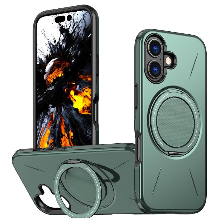 Étui de téléphone PC Kalebol Magnetic MagSafe Rotation Holder, Pour iPhone 16 Plus, Pour iPhone 16, Pour iPhone 15 Pro Max, Pour iPhone 15 Pro, Pour iPhone 15, Pour iPhone 14