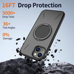 Coque de téléphone PC Kalebol Magnetic MagSafe avec support rotatif, pour iPhone 14 Pro, pour iPhone 14 Pro Max, pour iPhone 13 Pro Max, pour iPhone 13 Pro, pour iPhone 13