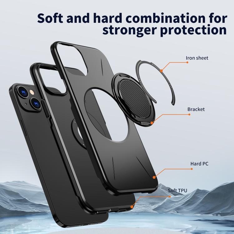 Coque de téléphone PC Kalebol Magnetic MagSafe avec support rotatif, pour iPhone 14 Pro, pour iPhone 14 Pro Max, pour iPhone 13 Pro Max, pour iPhone 13 Pro, pour iPhone 13