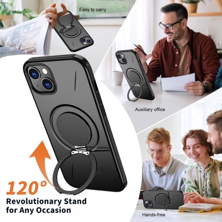 Coque de téléphone PC Kalebol Magnetic MagSafe avec support rotatif, pour iPhone 14 Pro, pour iPhone 14 Pro Max, pour iPhone 13 Pro Max, pour iPhone 13 Pro, pour iPhone 13