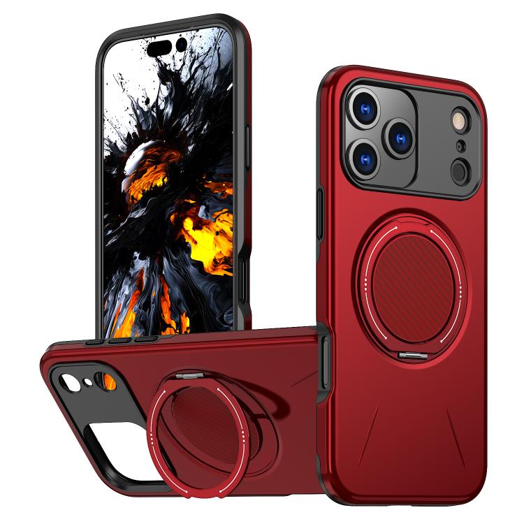 Coque de téléphone PC Kalebol Magnetic MagSafe Rotation Holder, Pour iPhone 17 Pro Max, Pour iPhone 17 Pro, Pour iPhone 17, Pour iPhone Air, Pour iPhone 16 Pro Max, Pour iPhone 16 Pro
