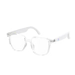 Lunettes intelligentes GL08 : commandes tactiles, microphone intégré pour les appels et expérience audio immersive.