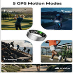 R100 SIZE 8 Smart Ring, Support Heart Rate / Blood Oxygen / Sleep Monitoring / Remote Photography
