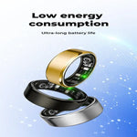 Bague connectée R100 taille 10 : suivi de la fréquence cardiaque, de l’oxygénation sanguine et du sommeil, prise de photos à distance.