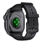 Bracelet de montre en silicone avec monture métallique intégrée, modèle réduit, pour Apple Watch Series 10 46 mm