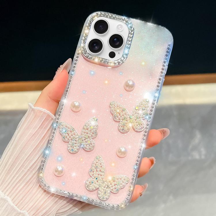 Coque de téléphone antichoc à quatre coins avec motif papillon pailleté, pour iPhone 15 Pro Max, pour iPhone 15 Pro, pour iPhone 15, pour iPhone 14, pour iPhone 14 Pro, pour iPhone 14 Pro Max, pour iPhone 13 Pro Max, pour iPhone 13 Pro