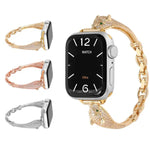 Bracelet de montre à motif tête de léopard en zircon incrusté de cuivre, compatible avec Apple Watch 46 mm / 49 mm / 45 mm / 44 mm et Apple Watch 42 mm / 41 mm / 40 mm / 38 mm.