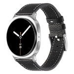 Bracelet de montre en cuir texturé litchi double face, pour Samsung Galaxy Watch8 / Watch8 Classic