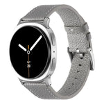 Bracelet de montre en cuir texturé litchi double face, pour Samsung Galaxy Watch8 / Watch8 Classic