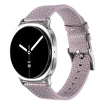 Bracelet de montre en cuir texturé litchi double face, pour Samsung Galaxy Watch8 / Watch8 Classic