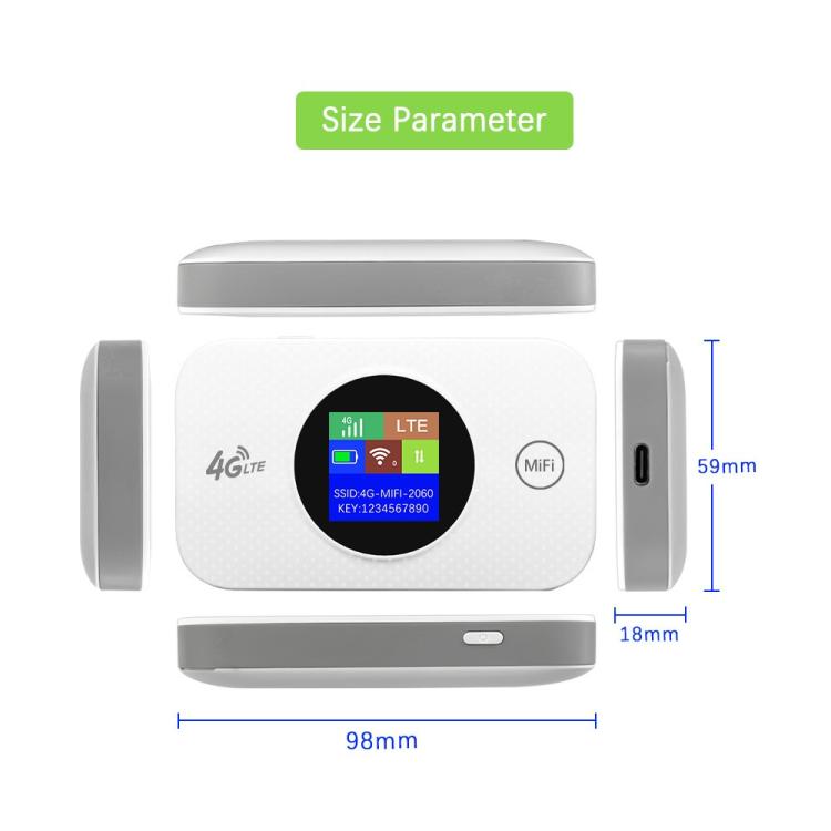 MF968-E Version Eurasienne Routeur Mobile Portable avec Batterie Amovible Point d'Accès WiFi 4G, MF968-E