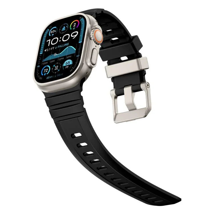 Rock-Peak Silicone Watch Band, For Apple Watch 46mm / 49mm / 45mm / 44mm