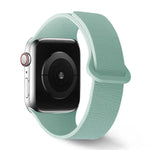 Bracelet de montre en silicone à boucle magnétique, motif litchi, compatible avec Apple Watch 46 mm / 49 mm / 45 mm / 44 mm et Apple Watch 42 mm / 41 mm / 40 mm / 38 mm.
