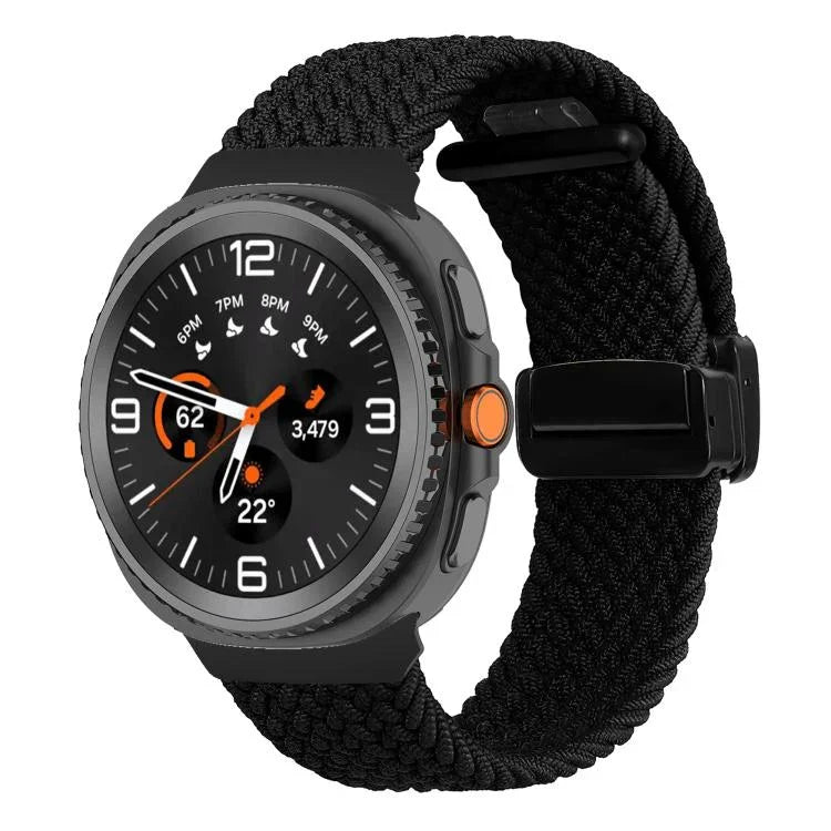 Bracelet de montre tressé à boucle magnétique pliante, pour Samsung Galaxy Watch8 / Watch8 Classic