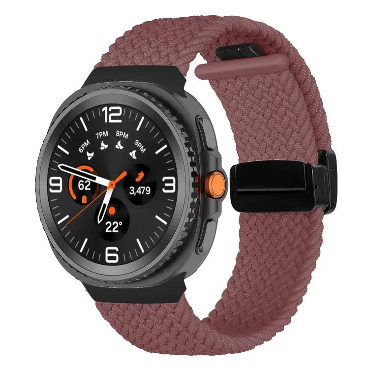 Bracelet de montre tressé à boucle magnétique pliante, pour Samsung Galaxy Watch8 / Watch8 Classic