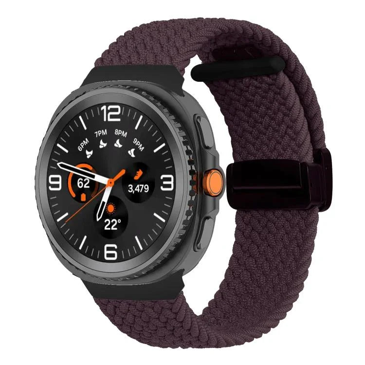 Bracelet de montre tressé à boucle magnétique pliante, pour Samsung Galaxy Watch8 / Watch8 Classic