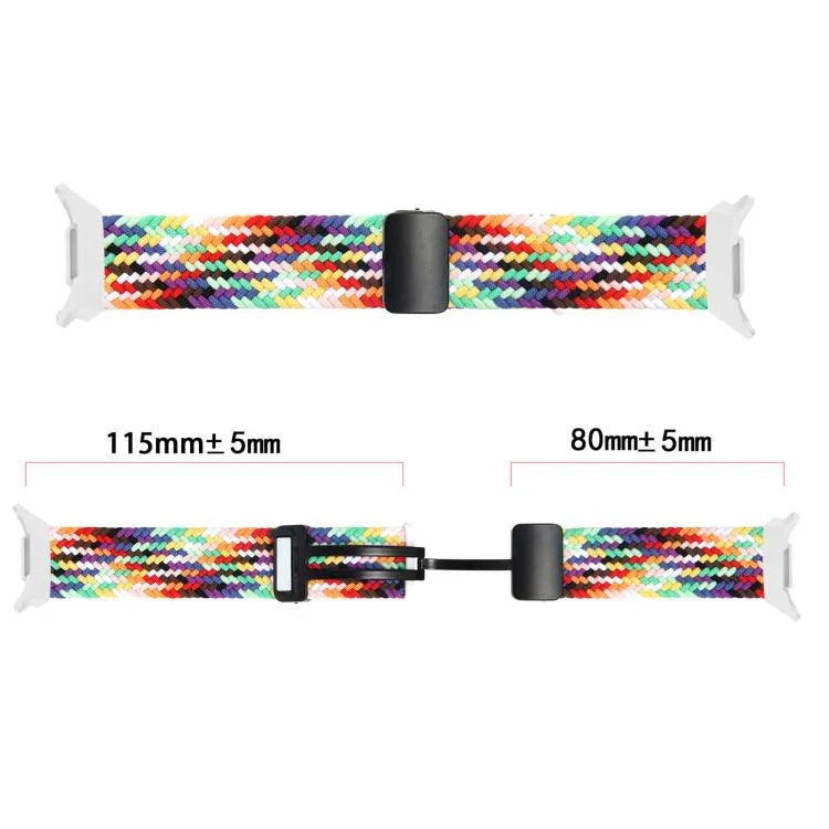 Bracelet de montre tressé à boucle magnétique pliante, pour Samsung Galaxy Watch8 / Watch8 Classic