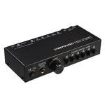 B081 Sélecteur Commutateur de Signal Audio 6 Entrées 3 Sorties Commutateur Multi-Canaux, Contrôleur de Volume Haut-Parleur Actif Passif Pleinement Équilibré Sélecteur RCA, B081