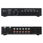 B081 Sélecteur Commutateur de Signal Audio 6 Entrées 3 Sorties Commutateur Multi-Canaux, Contrôleur de Volume Haut-Parleur Actif Passif Pleinement Équilibré Sélecteur RCA, B081