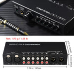 B081 Sélecteur Commutateur de Signal Audio 6 Entrées 3 Sorties Commutateur Multi-Canaux, Contrôleur de Volume Haut-Parleur Actif Passif Pleinement Équilibré Sélecteur RCA, B081