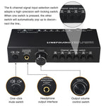 B081 Sélecteur Commutateur de Signal Audio 6 Entrées 3 Sorties Commutateur Multi-Canaux, Contrôleur de Volume Haut-Parleur Actif Passif Pleinement Équilibré Sélecteur RCA, B081