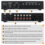 B081 Sélecteur Commutateur de Signal Audio 6 Entrées 3 Sorties Commutateur Multi-Canaux, Contrôleur de Volume Haut-Parleur Actif Passif Pleinement Équilibré Sélecteur RCA, B081