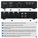 B082 Sélecteur de Signal Audio 3 Entrées 3 Sorties Commutateur Ligne Équilibrée, B082