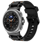 Bracelet de montre en silicone Explorer avec connecteur métallique, pour Samsung Galaxy Watch8 / Watch8 Classic
