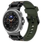 Bracelet de montre en silicone Explorer avec connecteur métallique, pour Samsung Galaxy Watch8 / Watch8 Classic